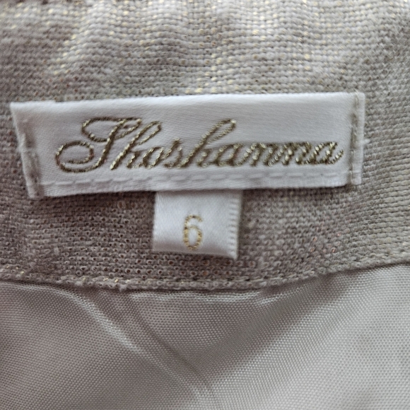 Shoshanna Strapless Linen Cocktail Dress Sz 6 - Picture 9 of 13